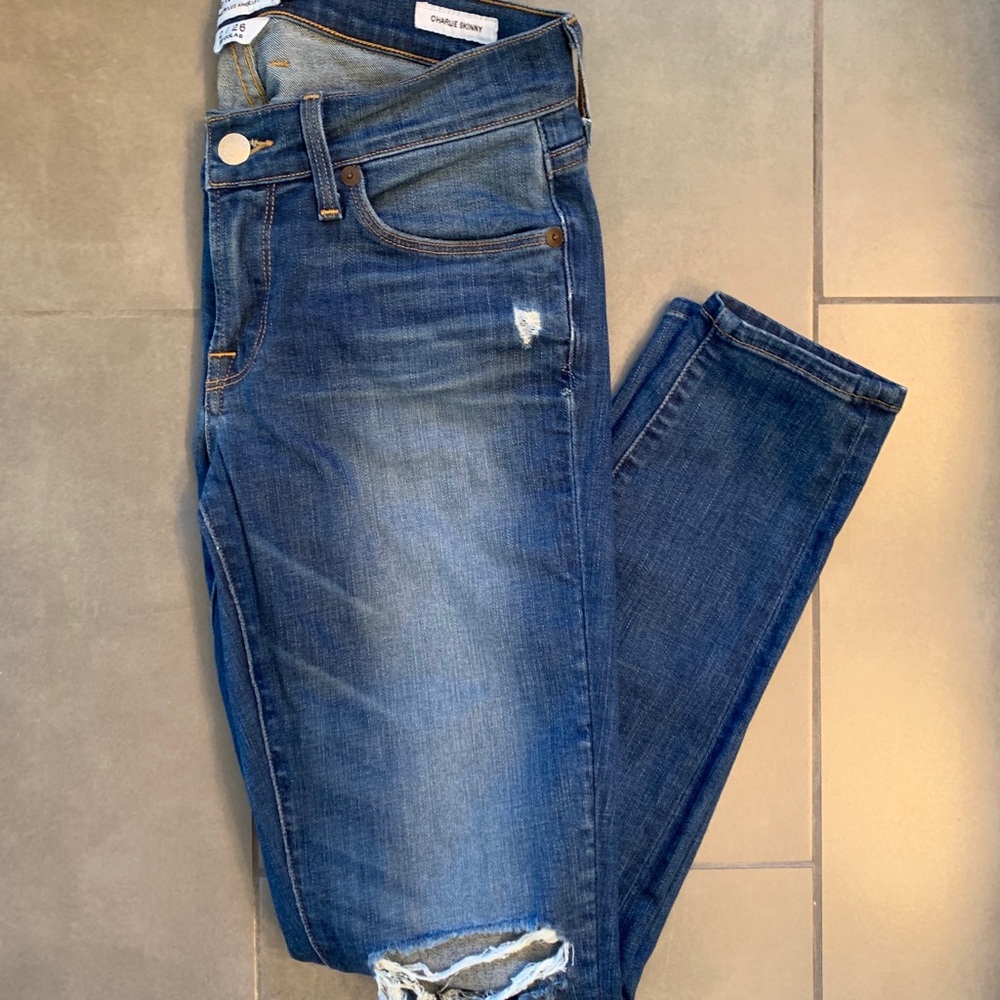 Lucky Brand Charlie Skinny Distressed Jeans